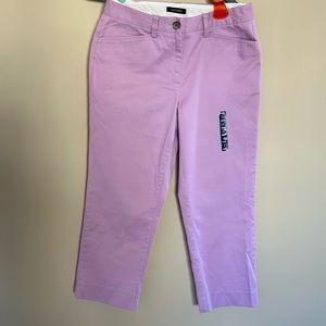 NWT Lands End pink trouser pant size 6